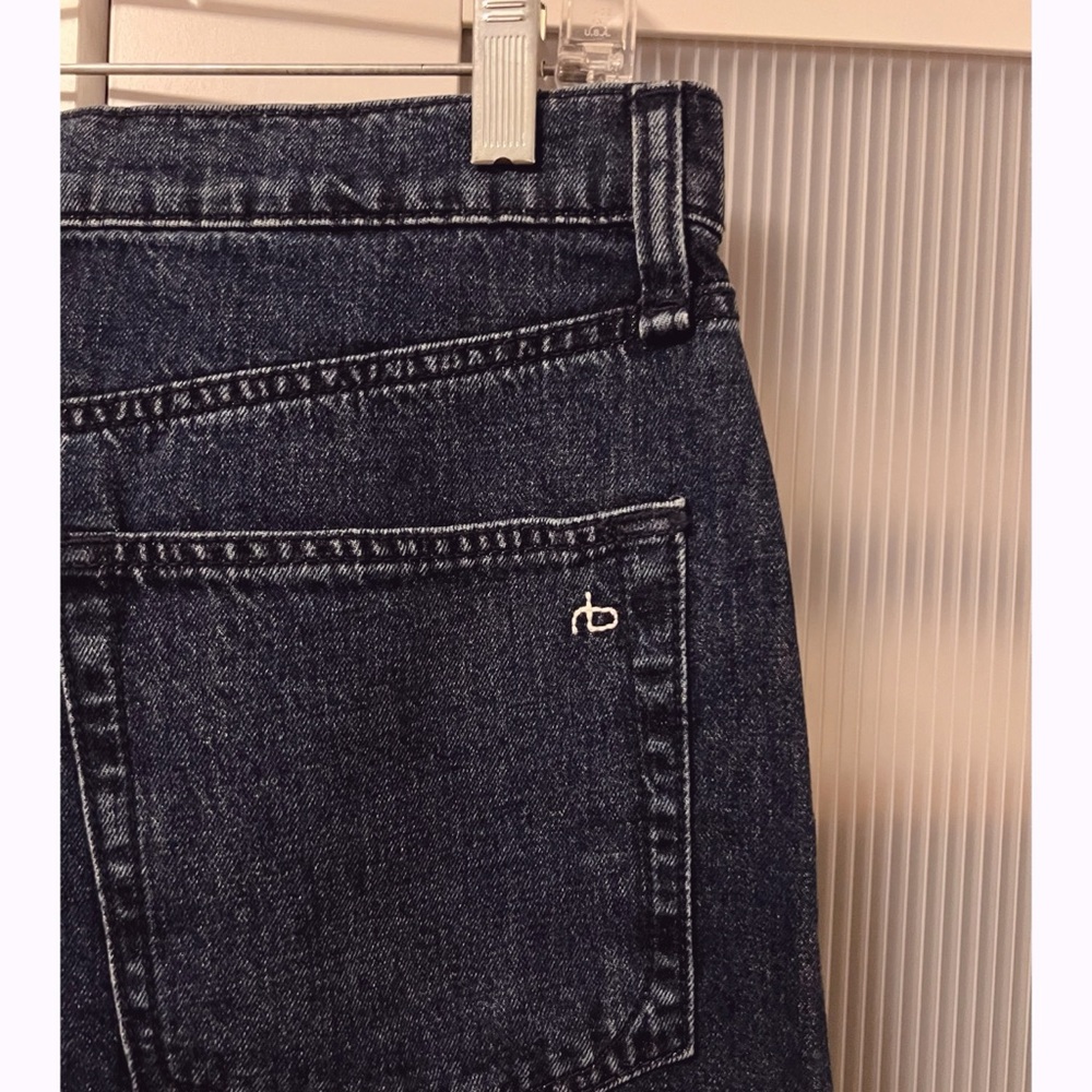 NWOT Rag & Bone Avery Maxi Denim Jean Skirt Navy Dark Blue Size 27 - Picture 9 of 16